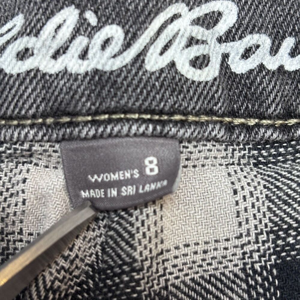 Eddie Bauer Women’s 8 Gray Flannel Lined Jeans Boyfriend Midrise Straight Cabin - Picture 9 of 10